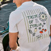 T-shirt manches courtes ecru homme