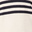 Pull col polo éco-responsable bleu marine femme