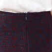 Jupe droite bleu marine femme