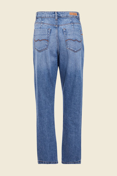 Jeans straight denim used femme