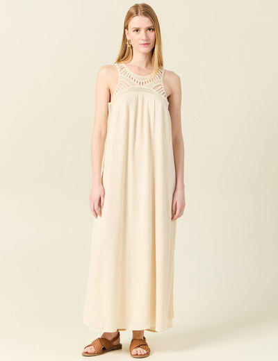Robe empire éco-responsable creme femme