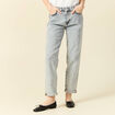 Jeans girlfriend 5 poches denim snow bleu femme