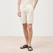 Bermuda coupe droite beige homme
