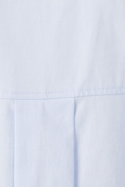 Chemise manches longues bleu ciel femme