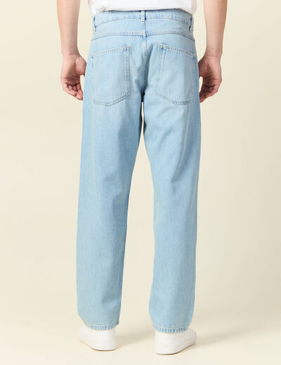 Jeans chino relax denim bleach homme