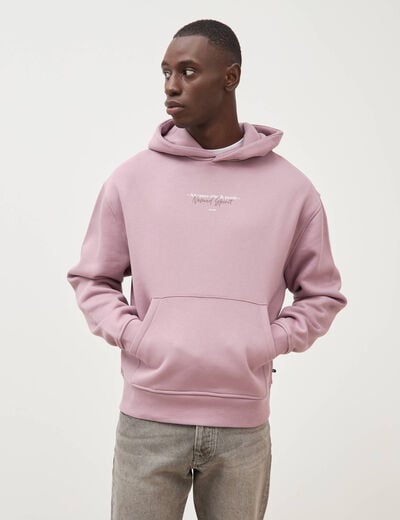 Sweat ample &agrave; capuche manches longues parme homme