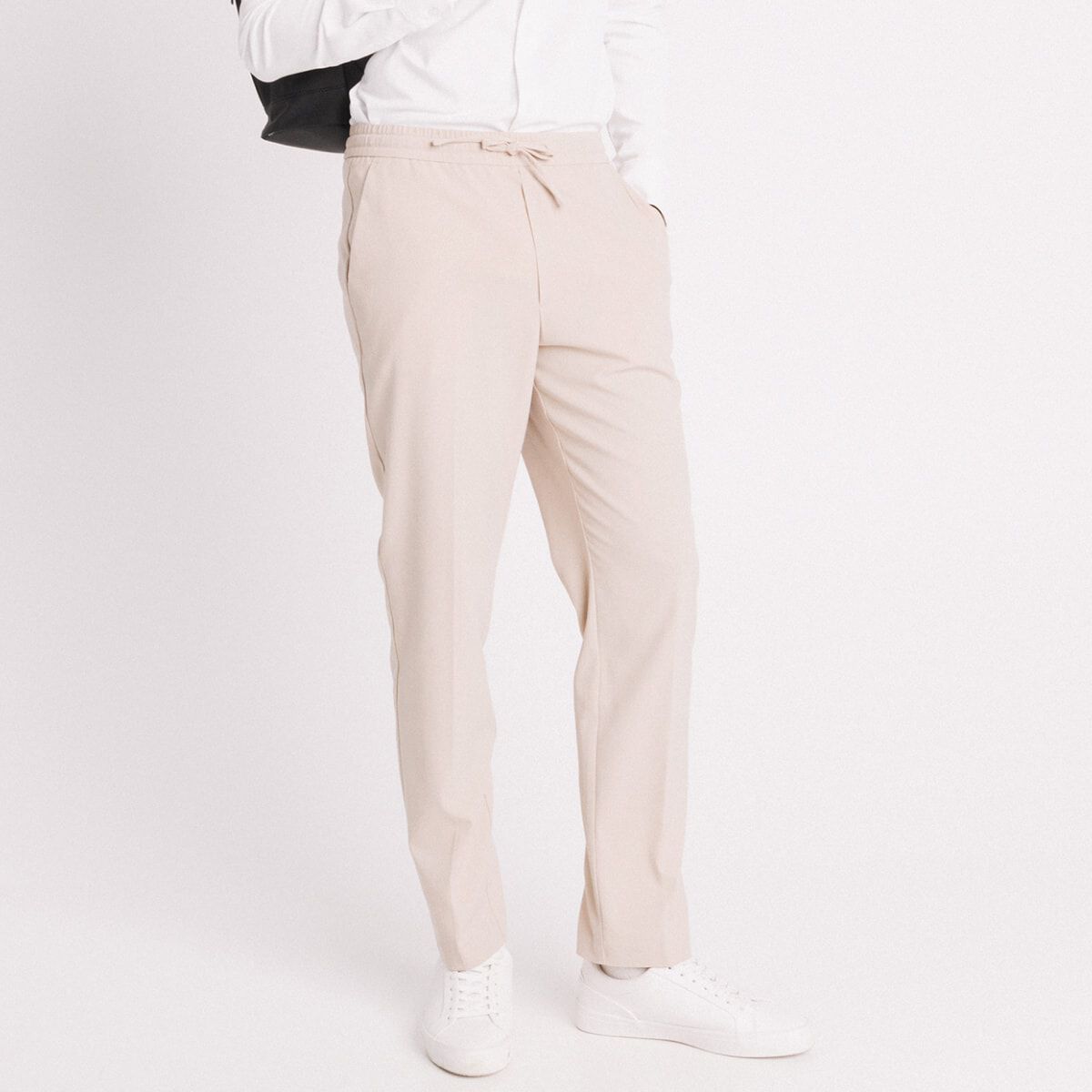 Pantalon jogger beige homme