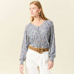 T-shirt manches longues bleu clair femme