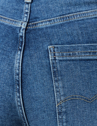 Jeans wide leg taille haute denim stone femme