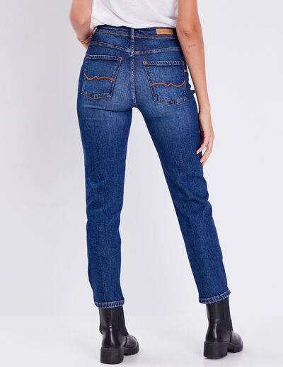 Jeans regular denim brut femme