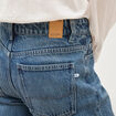 Jeans straight taille standard bleu gris femme