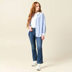 Jeans bootcut denim stone femme