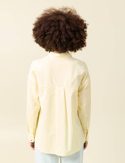 Chemise brod&eacute;e Atelier Beguin x Bonobo jaune femme