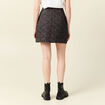 Jupe droite multicolore femme