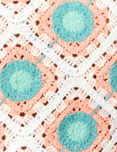 Débardeur en crochet vert clair femme