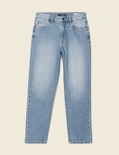 Jeans straight 5 poches denim used femme