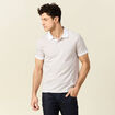 Polo éco-responsable blanc homme