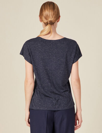 T-shirt manches courtes gris foncé femme