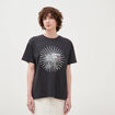 T-shirt oversize en coton noir femme