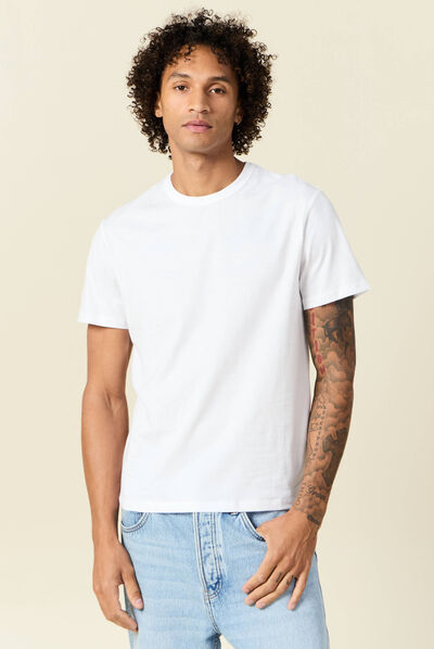 T-shirt éco-responsable blanc homme