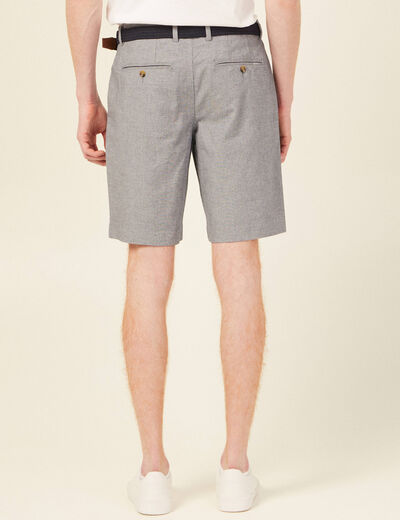 Short à ceinture bleu marine homme