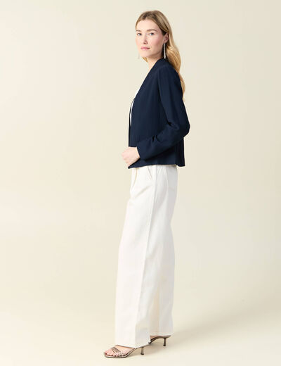 Veste esprit blazer fluide bleu marine femme