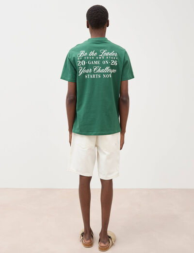 T-shirt en coton vert homme