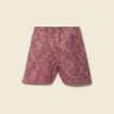 Maillot de bain avec broderie doubl&eacute; vieux rose homme