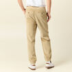 Pantalon jogger velours côtelé beige homme
