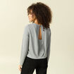 T-shirt manches longues gris femme