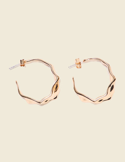 Boucles d'oreilles créoles couleur or femme