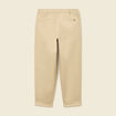 Pantalon taille haute fluide marron clair femme