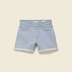 Short mom taille haute en jeans bleu marine femme
