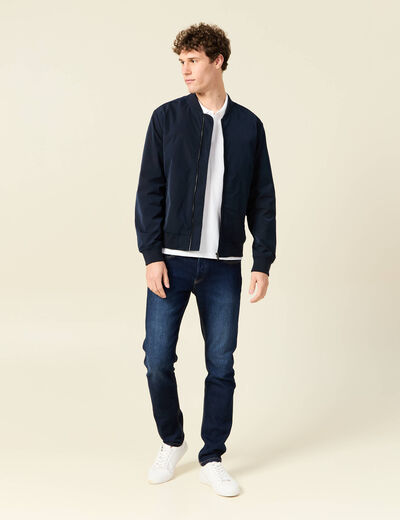 Polo manches courtes blanc homme
