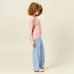 Pull manches longues rose saumon femme