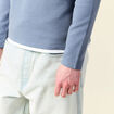 T-shirt manches longues bleu foncé homme