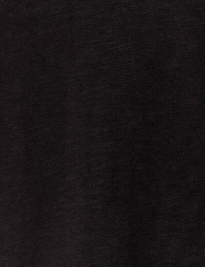 T-shirt manches courtes noir femme