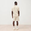 Chemise manches courtes col am&eacute;ricain sable homme