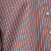 Chemise ample manches longues fluide marron femme