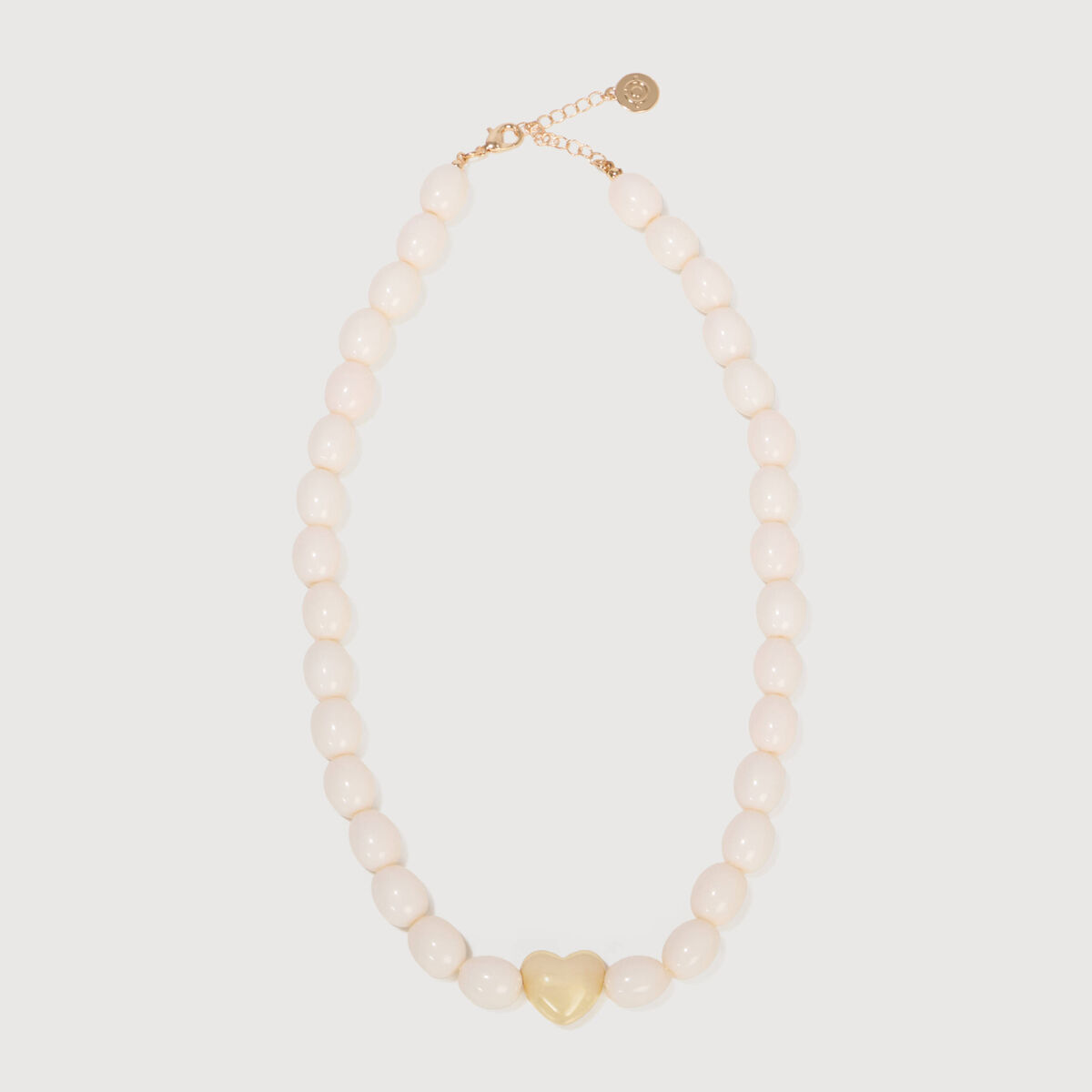 Collier blanc femme
