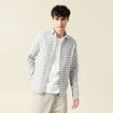 Chemise manches longues beige homme