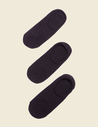 Lot 3 paires chaussettes noir homme