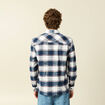 Surchemise en coton manches longues bleu marine homme