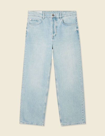 Jeans large 5 poches denim dirty homme