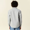 Surchemise boutonnée gris foncé homme