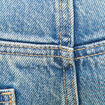 Jeans barrel taille standard bleu femme