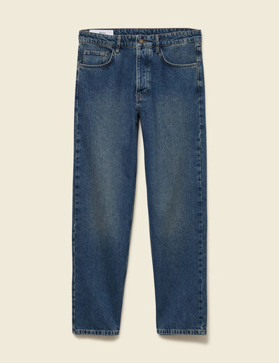 Jeans large longueur 32 en coton bleu homme