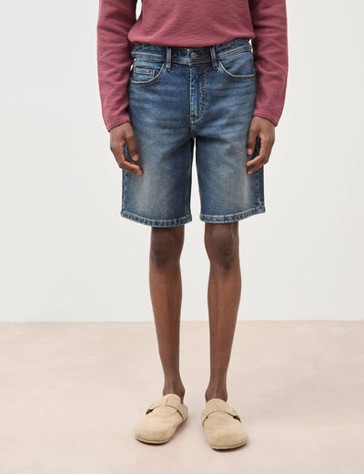 Bermuda en jeans denim brut homme