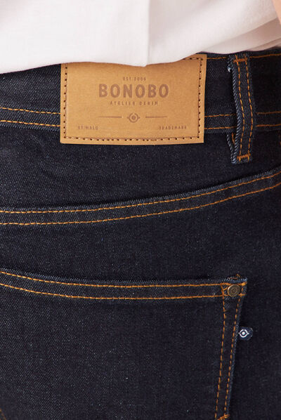 Jeans straight 5 poches denim brut clean homme