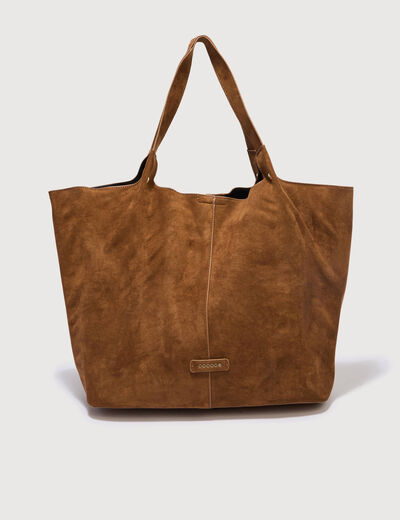 Sac cabas marron femme